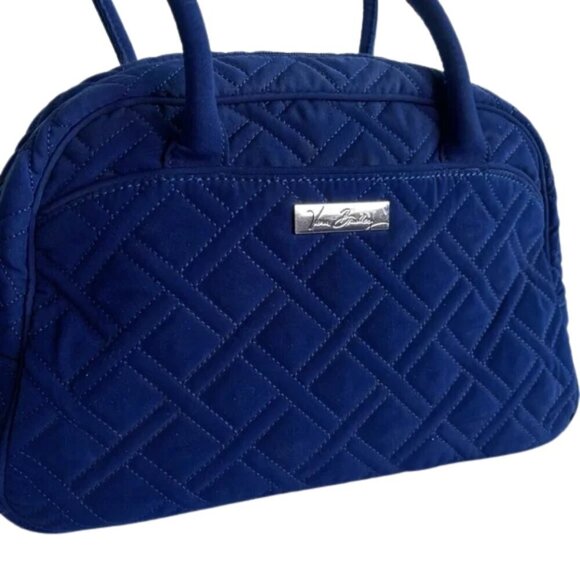 Vera Bradley Blue Quilted Handbag - Picture 1 of 10